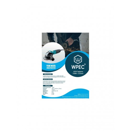 wpec 4530 avuç taşlama 720wat 11000 d\dak